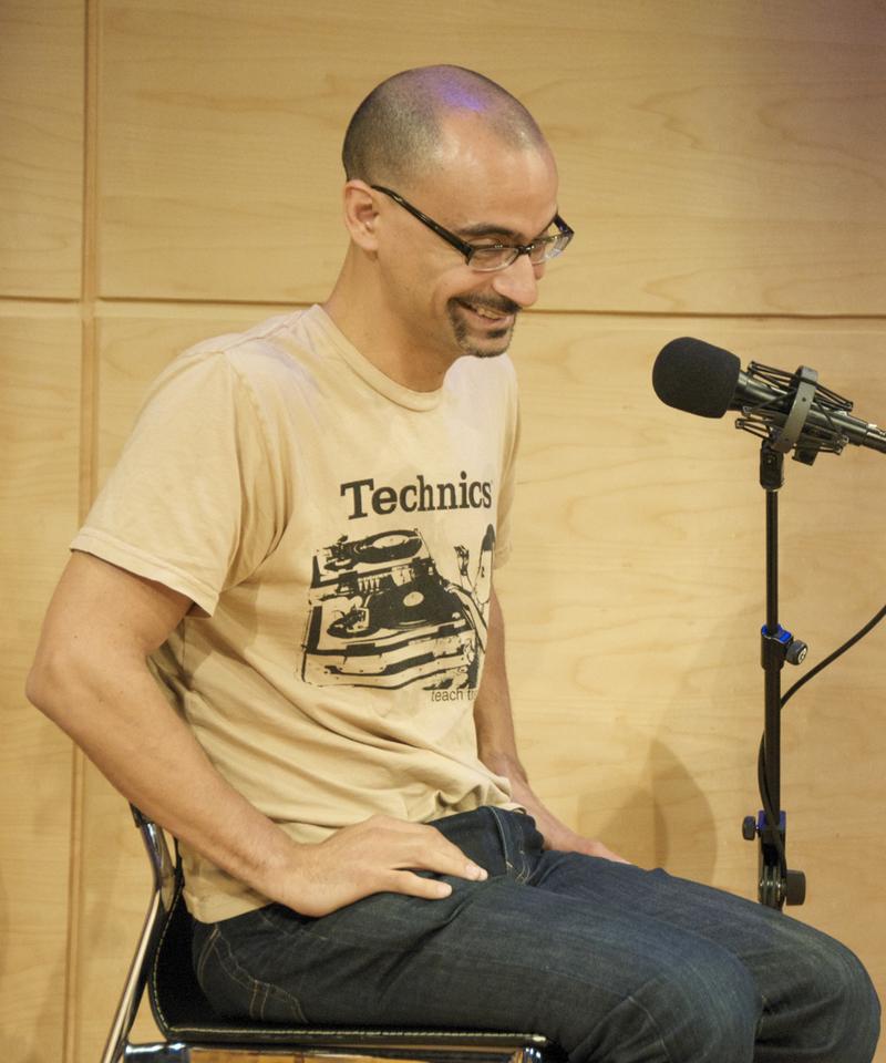 Junot Diaz in WNYC's Jerome L. Greene Performance Space